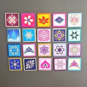20 Flower Design Magnets